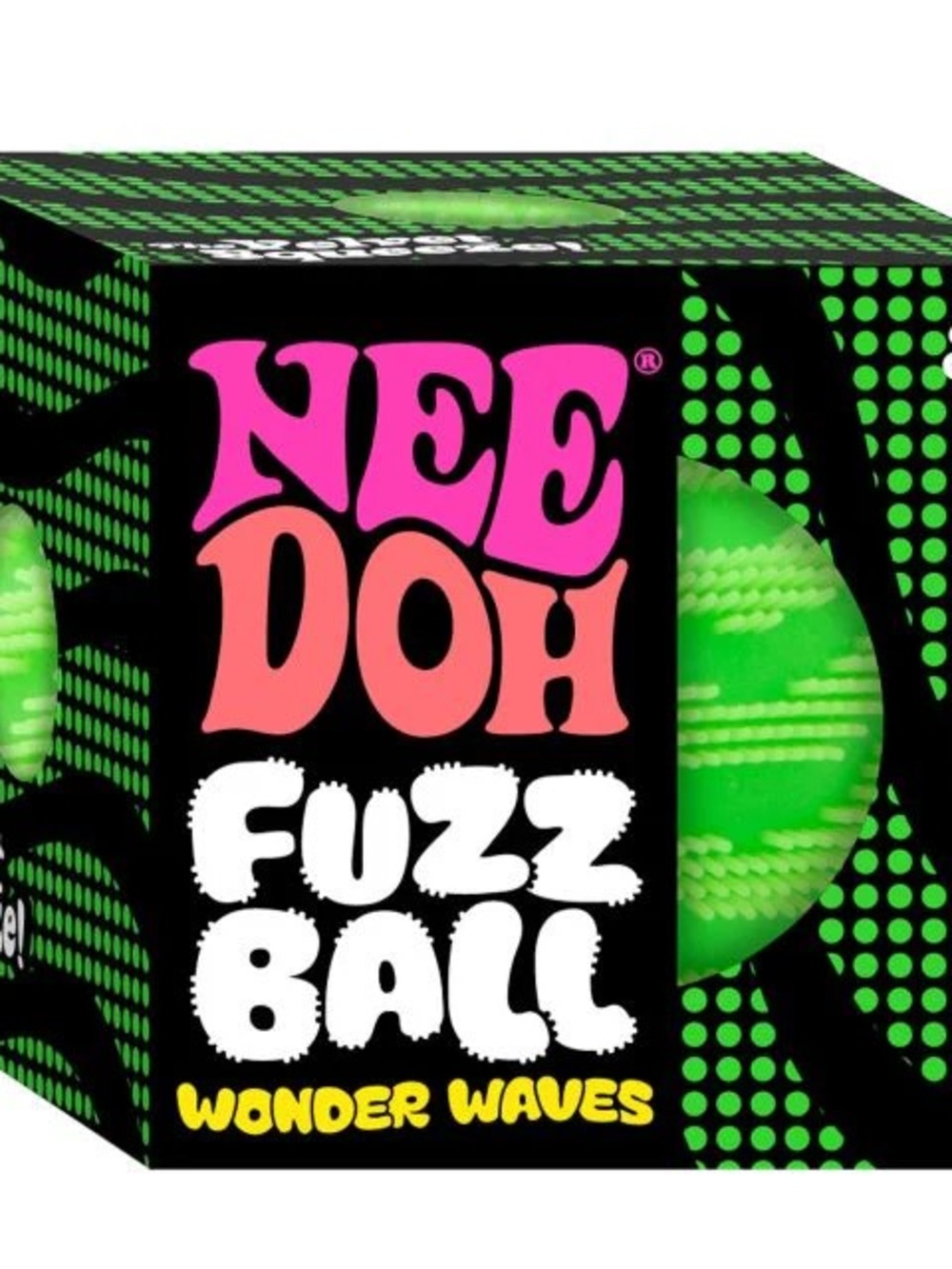 Needoh Nee Doh Fuzz Ball Wonder Waves NIB Green